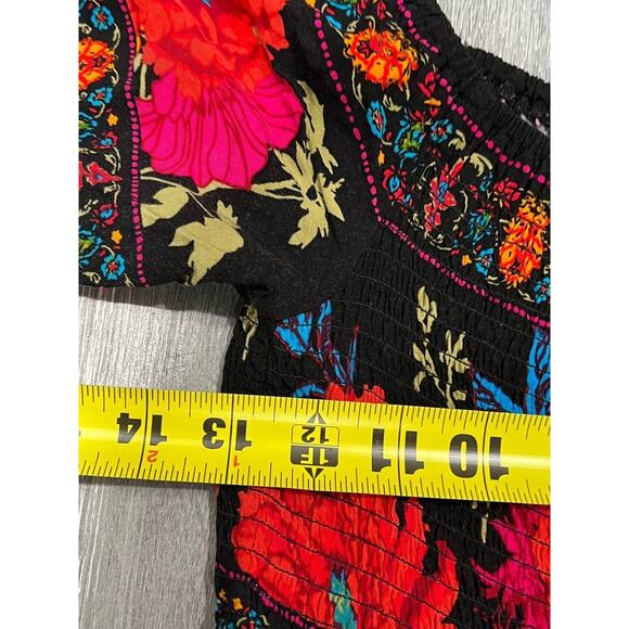 Jealous Tomato Black Floral babydoll preppy Y2K High Low Dress Large A003750 - Picture 5 of 9